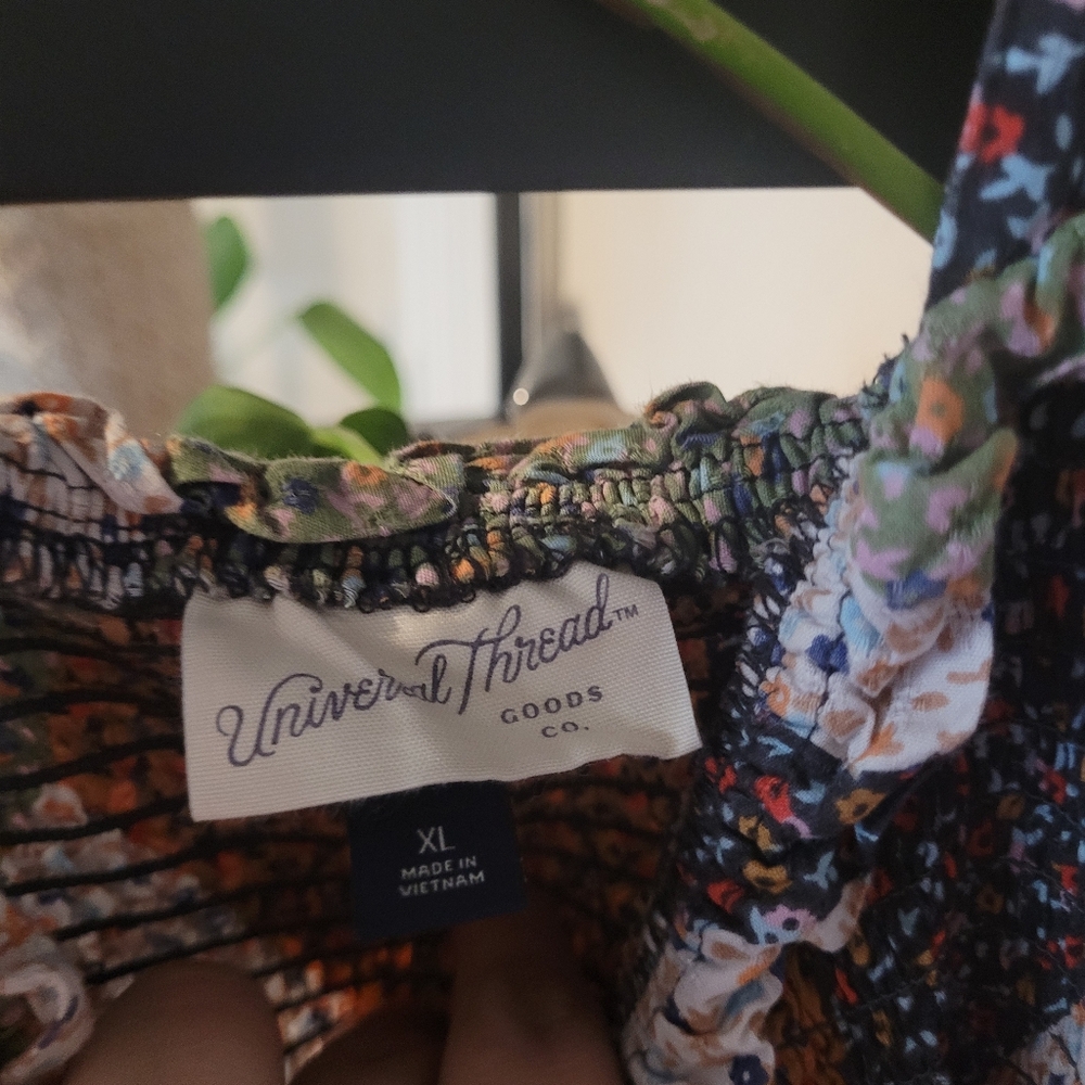 Universal Thread Blue and Green Spaghetti Strap Midi Sundress - Picture 6 of 6